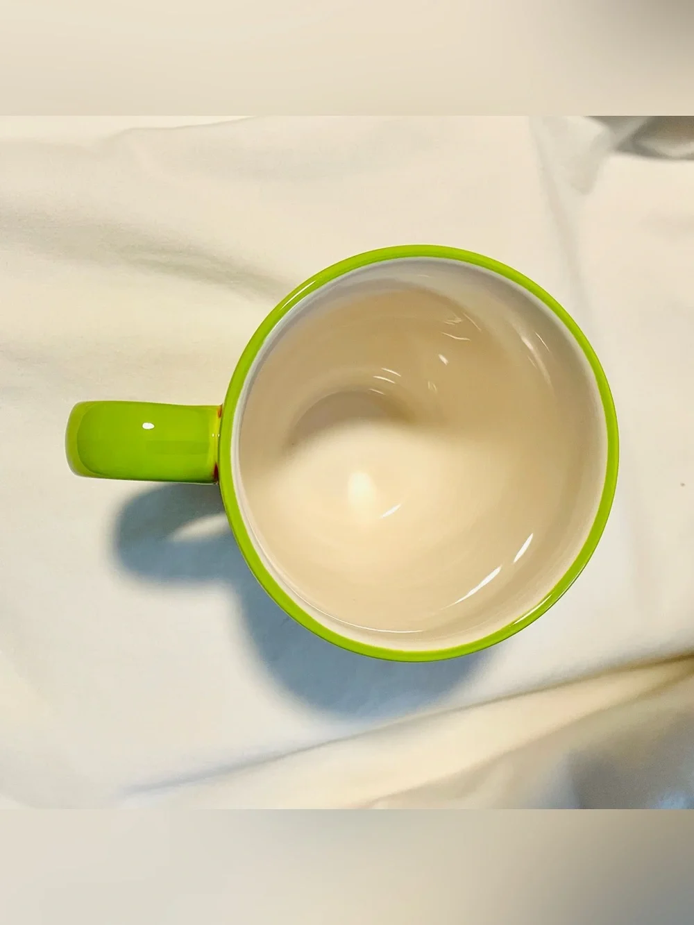 Crate & Barrel Christmas Coffee/Tea Mug/Cup-Red/Green Dots & Stripes - Retired